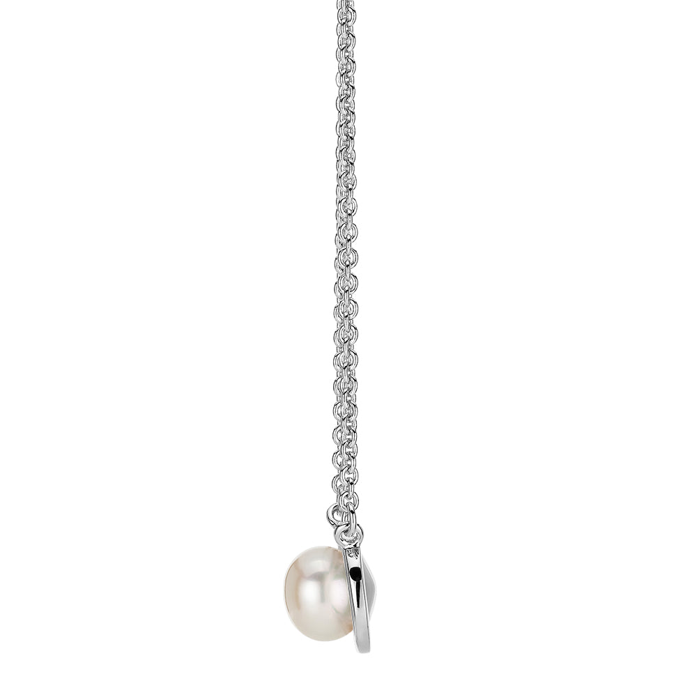 Cultured Freshwater Pearl Necklace In Sterling Silver Secrets Shhh