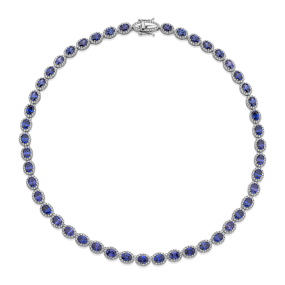 AAAA Tanzanite Tennis Necklace in Sterling Silver, Tanzanite Necklace,  Tanzanite Jewelry, Gemstone Necklace, Gift for Her - Etsy UK