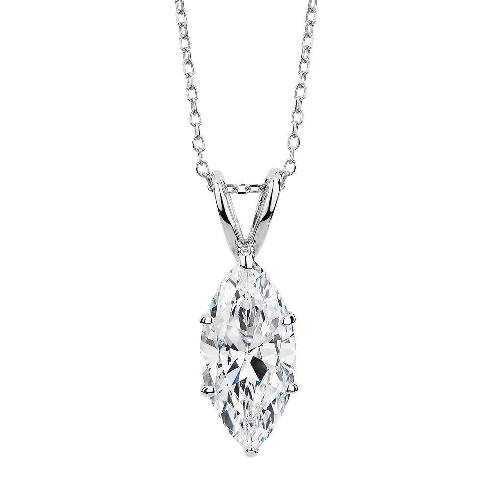 2 carat deals solitaire diamond necklace