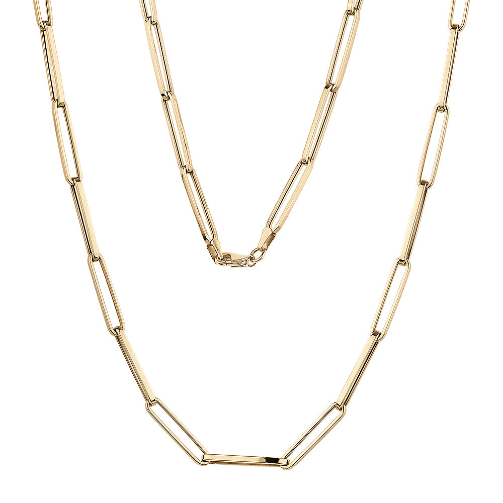 Necklace in 10 carat yellow gold